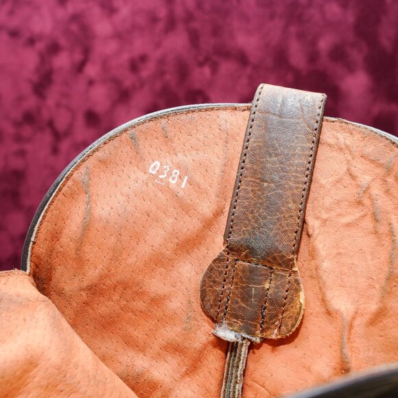 Dan Post Men Embroidered Square Toe Pull On Cowboy Mid Calf Boots sz 7.5 - Picture 8 of 9